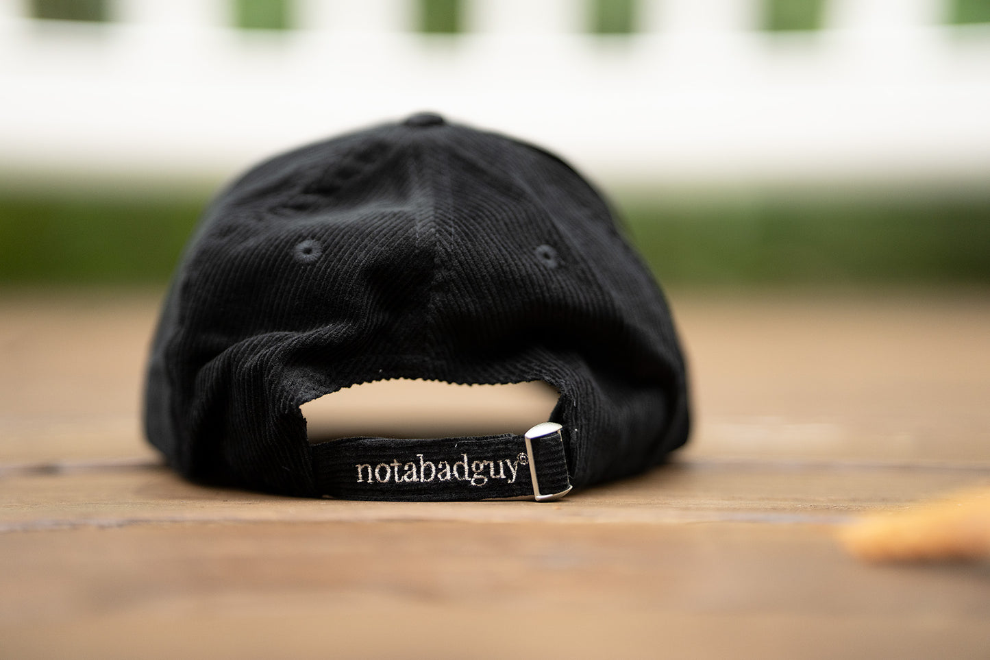 “notabadguy” corduroy hat